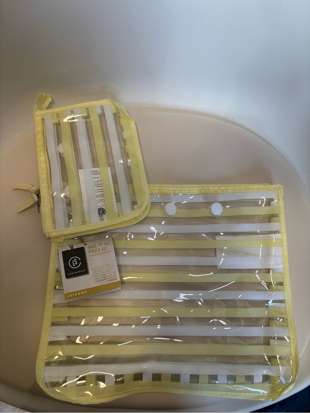 LIVE IN STYLE Yellow Pouch Set Haul It All Accessories